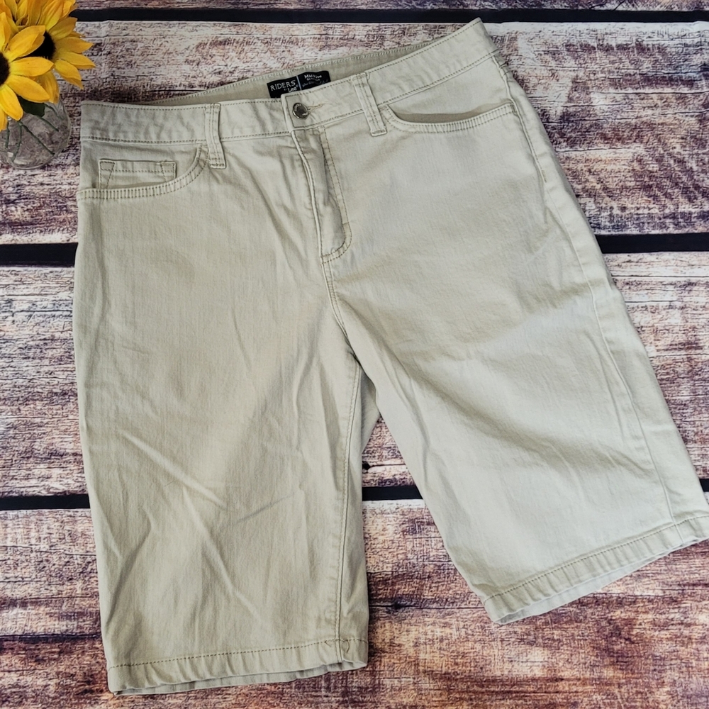 RIDERS BY LEE MIDRISE BERMUDA SHORTS SIZE 10